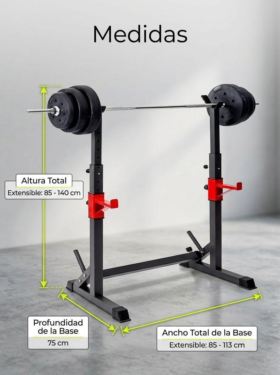Rack Sentadillas Ajustable para Barra-2