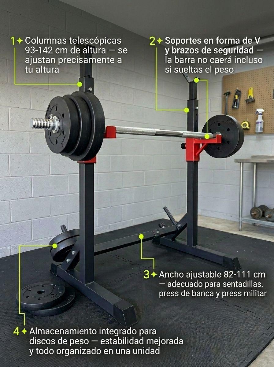 Rack Sentadillas Ajustable para Barra-3