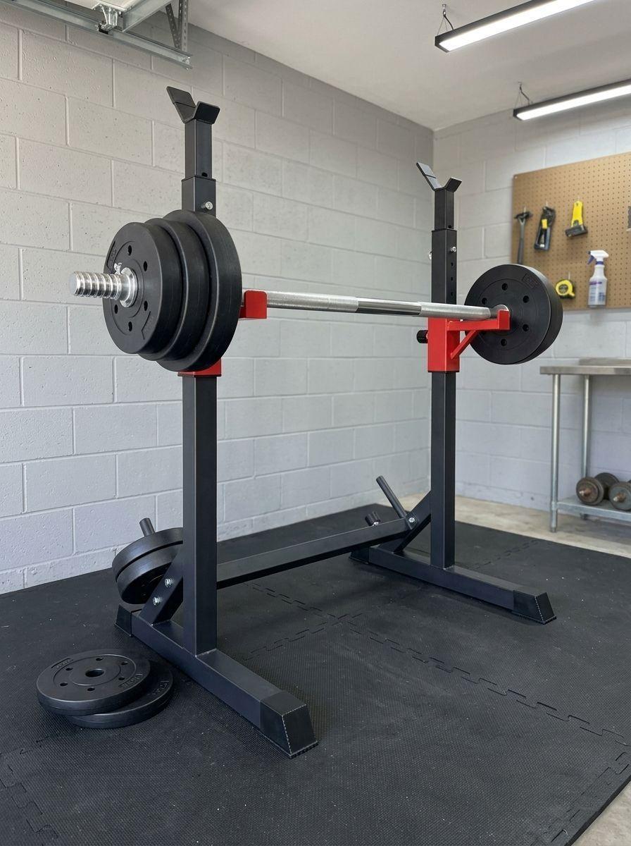 Rack Sentadillas Ajustable para Barra-5