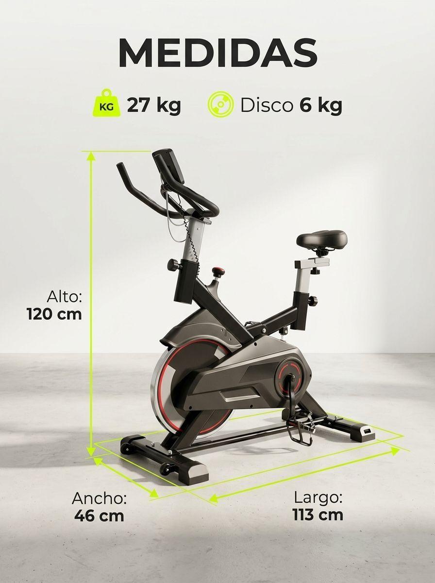 Bicicleta Spinning Profesional Q4 con Monitor Digital-2