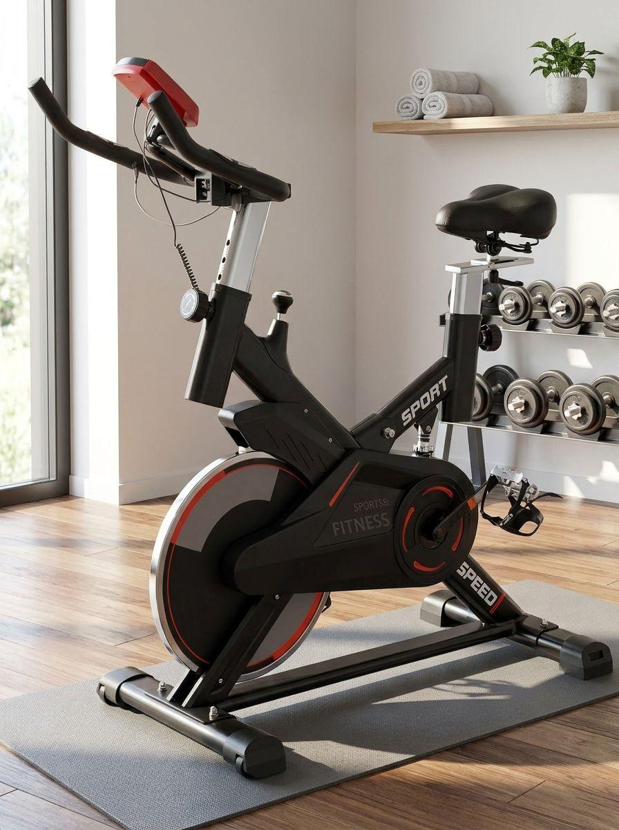 Bicicleta Spinning Profesional Q4 con Monitor Digital-4