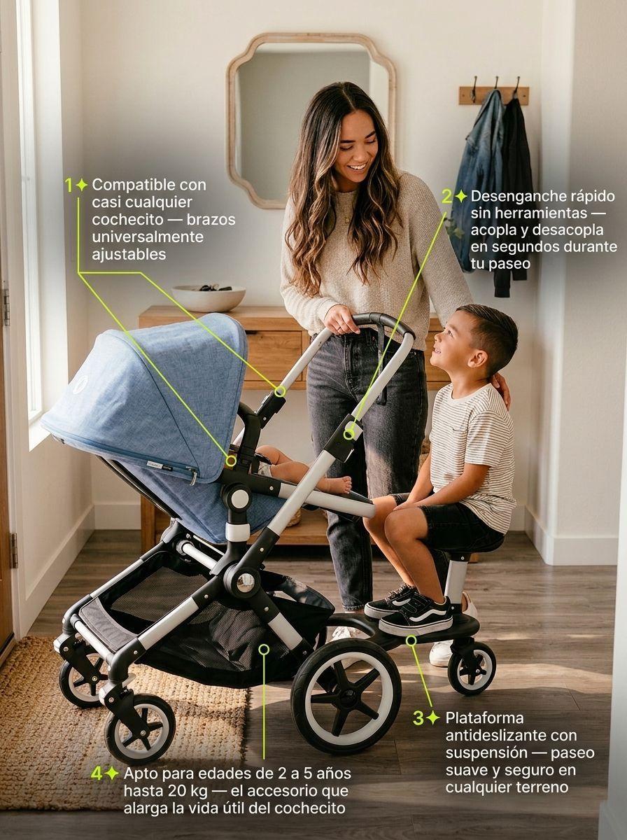 Patineta Hermano Mayor con Asiento para Coche Paseo-5
