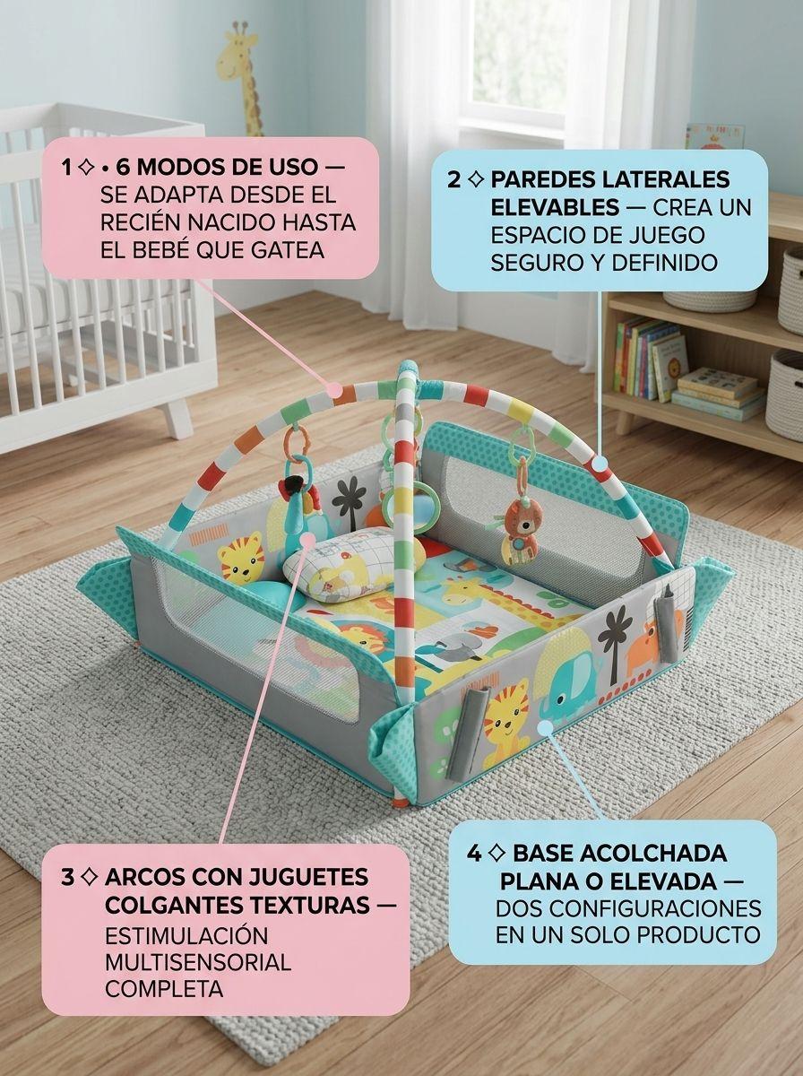 Gimnasio Actividades Bebe 6 en 1 Acolchado-2