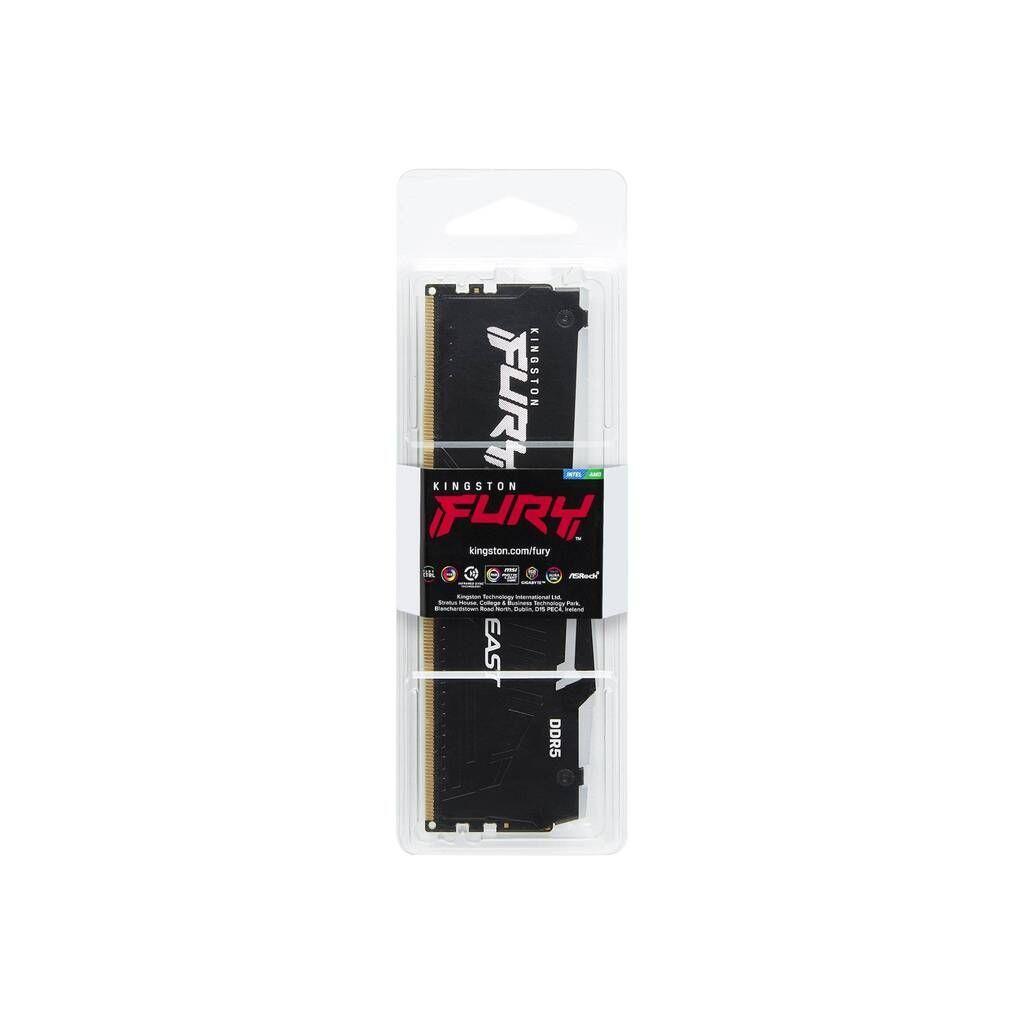 Memoria RAM DDR5 32GB 5600MT/s Kingston Fury Beast RGB, CL40, DIMM, 1.25V-2
