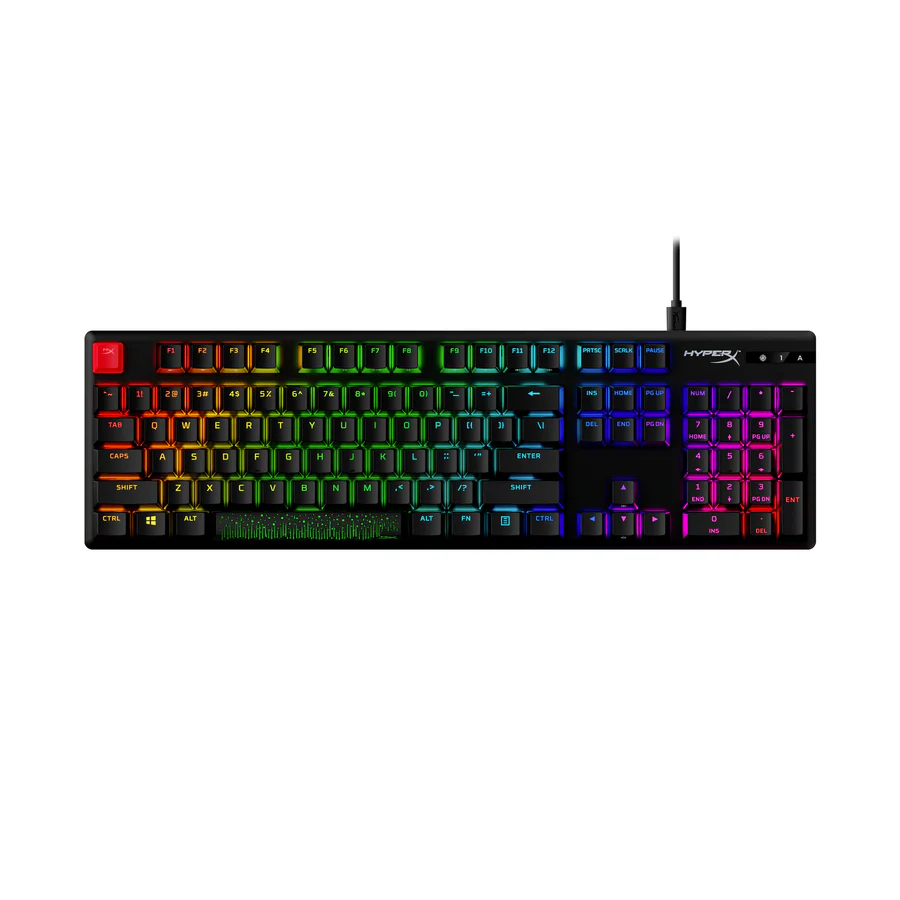 Teclado Gamer Hyperx Alloy Origins PBT RGB, Switch Red, Mecánico, Ingles-1