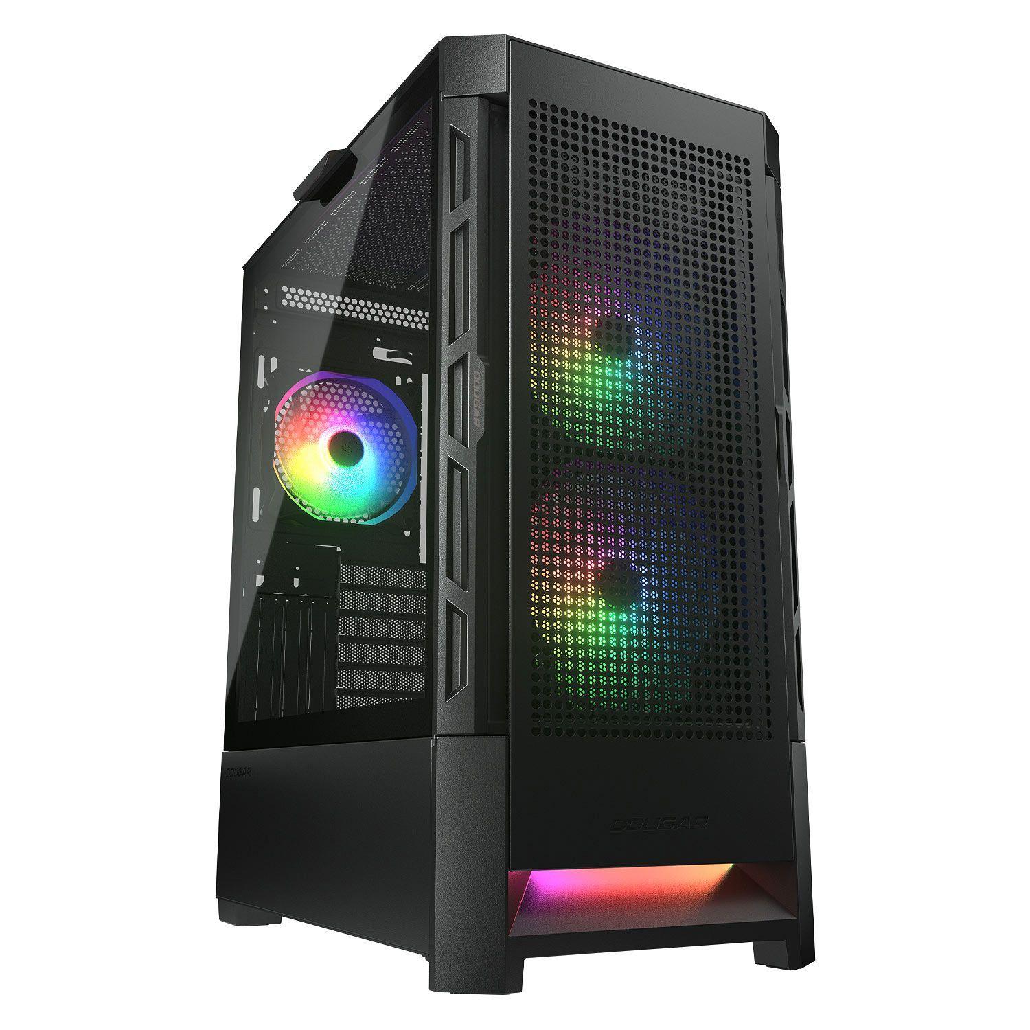 Gabinete Gamer Cougar Duoface RGB, E-ATX, Color Negro-0