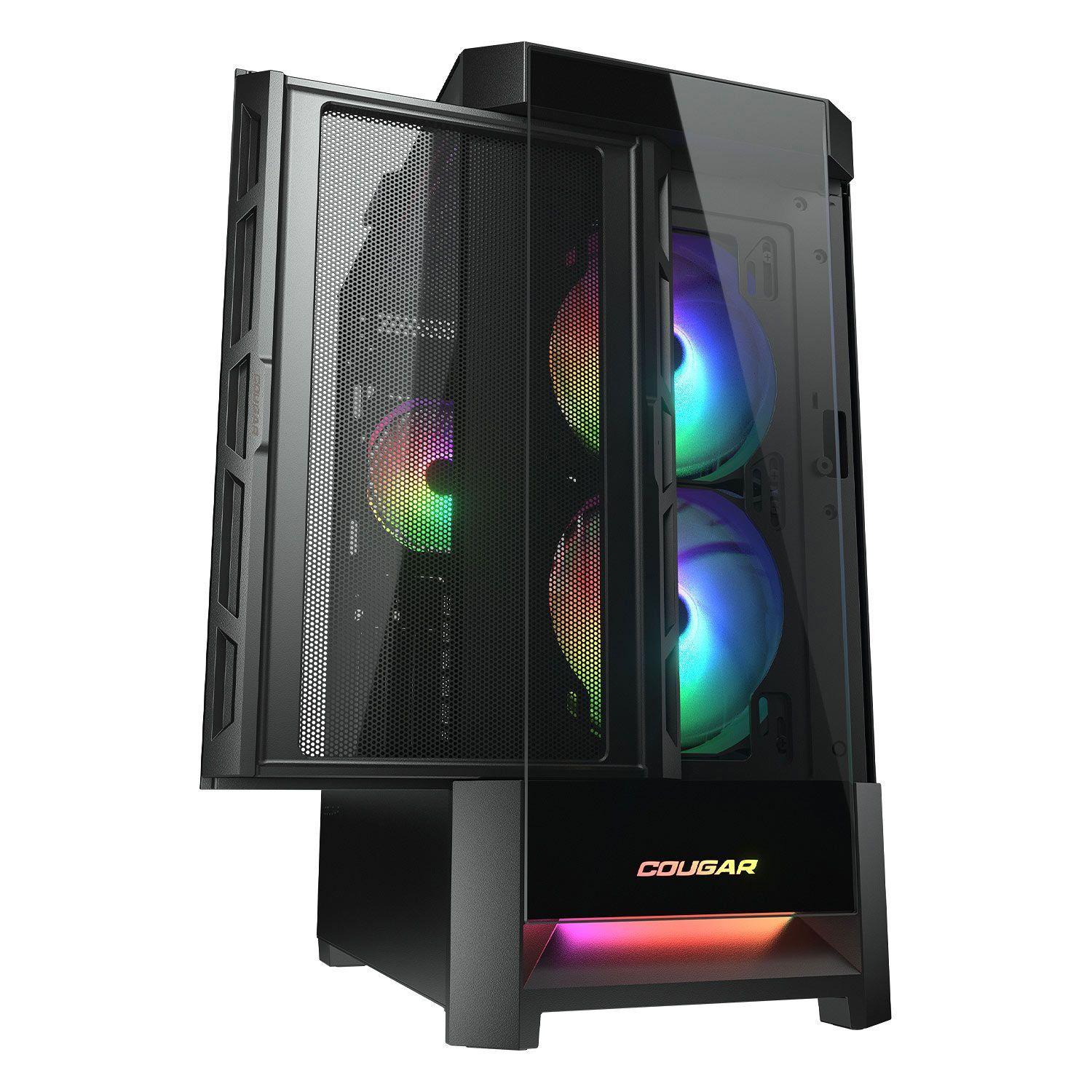 Gabinete Gamer Cougar Duoface RGB, E-ATX, Color Negro-2