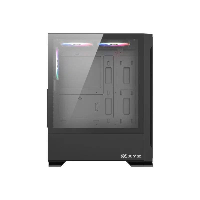 Gabinete Gamer XYZ AIRONE 300-X MESH, ATX, Panel Malla, 6 Ventiladores ARGB, Blanco-3