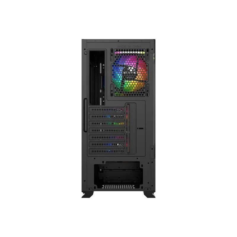 Gabinete Gamer XYZ AIRONE 300-X MESH, ATX, Panel Malla, 6 Ventiladores ARGB, Blanco-6