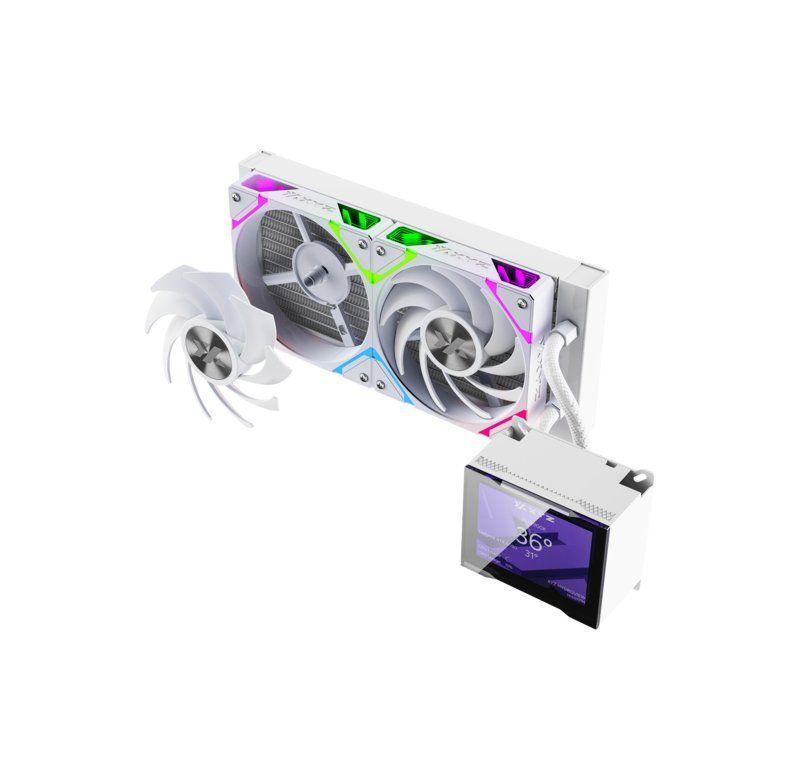 Refrigeración Líquida XYZ HYDROVIEW 240 White, Pantalla LCD 3.5", A-RGB, Intel/AMD-2