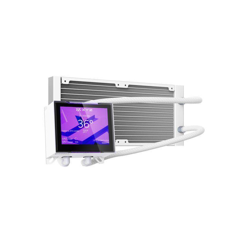 Refrigeración Líquida XYZ HYDROVIEW 240 White, Pantalla LCD 3.5", A-RGB, Intel/AMD-3