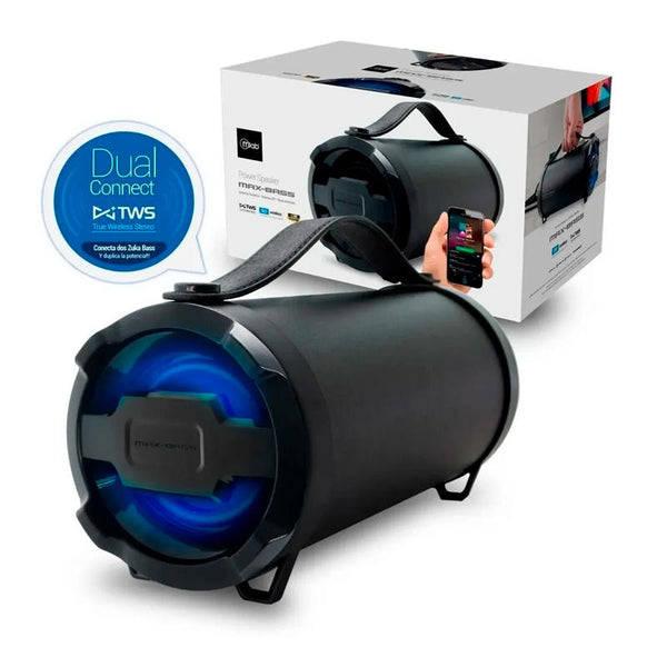 Parlante Portátil Max-Bass MLAB, Bluetooth, Color Negro-3