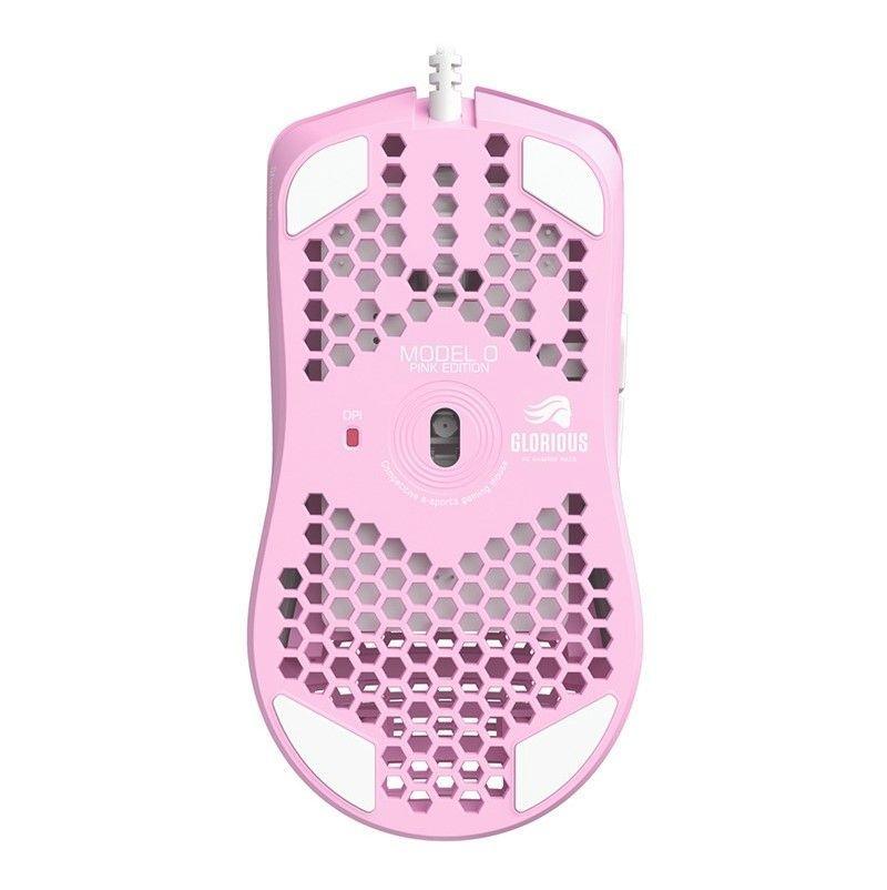Mouse Gamer Glorious Model O- Minus (Pink), RGB, 58 gramos, 6 botones, 12.000 DPI-3