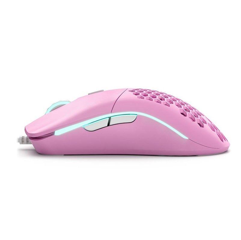 Mouse Gamer Glorious Model O- Minus (Pink), RGB, 58 gramos, 6 botones, 12.000 DPI-2