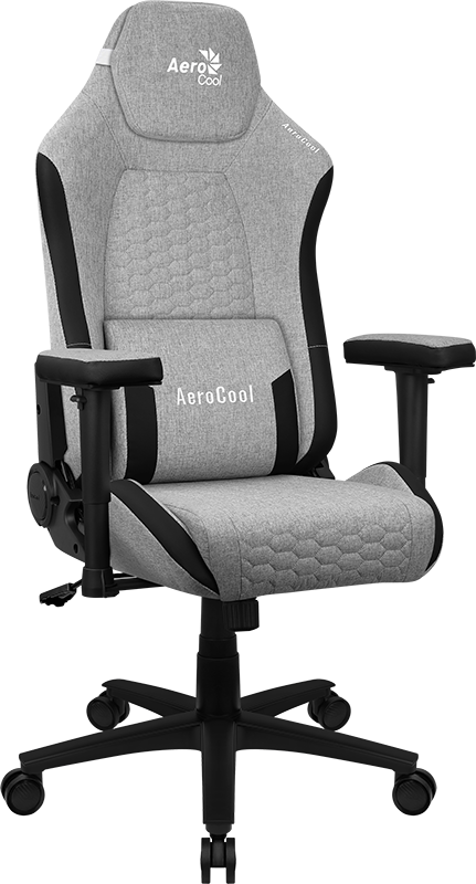 Silla Gamer Profesional Aerocool Crown Ash Grey-4