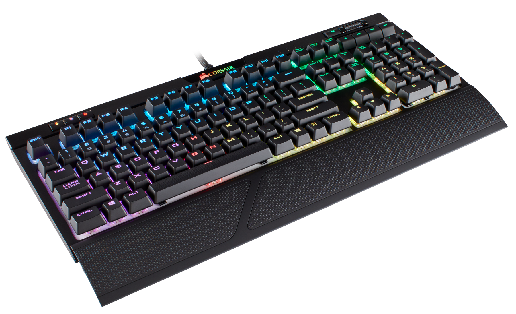 Teclado Mecánico Corsair Gaming Strafe MK2 RGB, Backlit RGB Led, Cherry MX Red-0