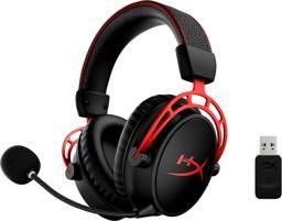 Audífonos Gamer HyperX Cloud Alpha Wireless, 2.4GHz, Audio Espacial DTS, Red-1