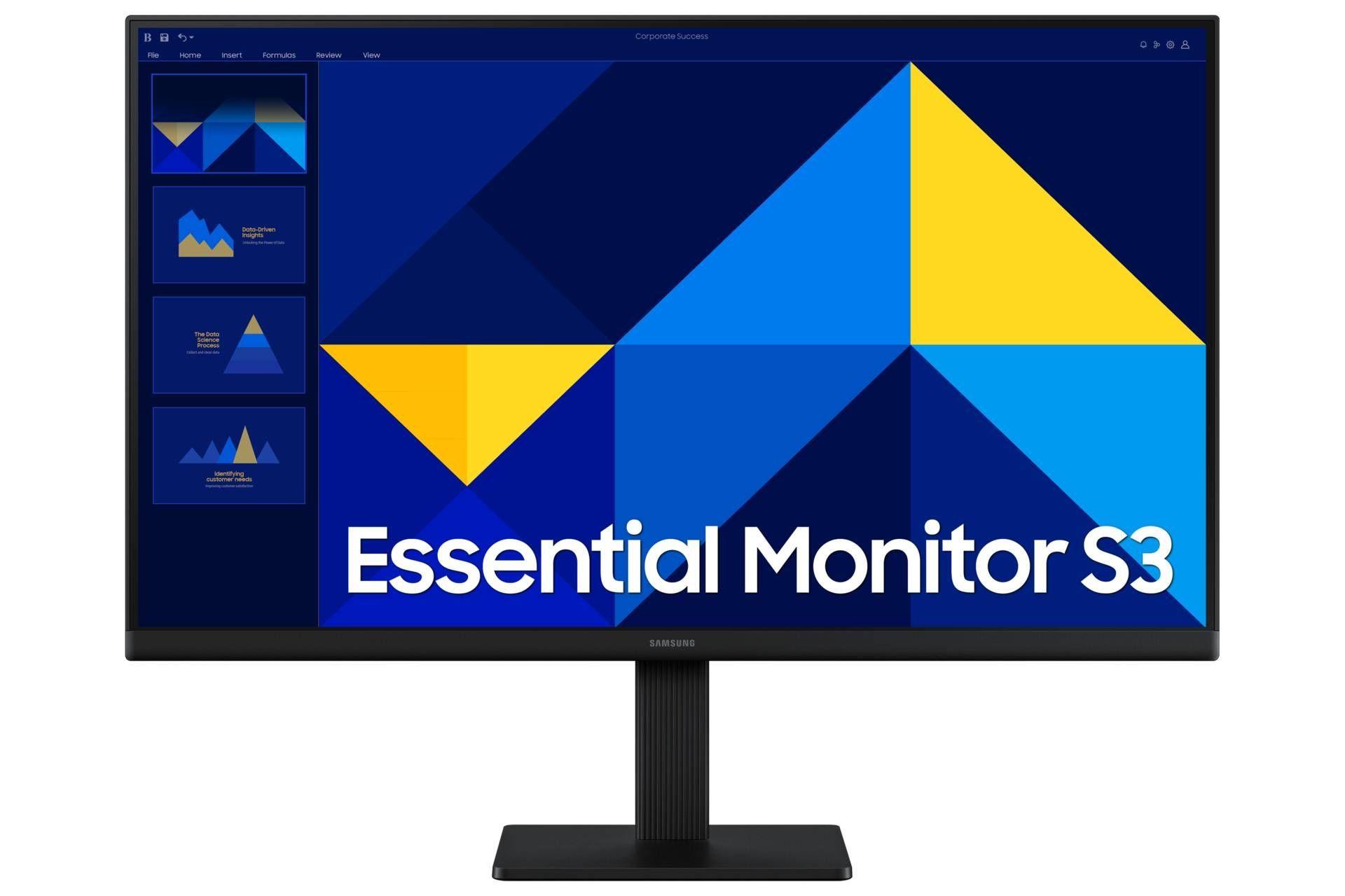 Monitor Samsung Essential LS22D300GALXZS S3 S30GD 22" FHD IPS, 100Hz, Color Negro-0