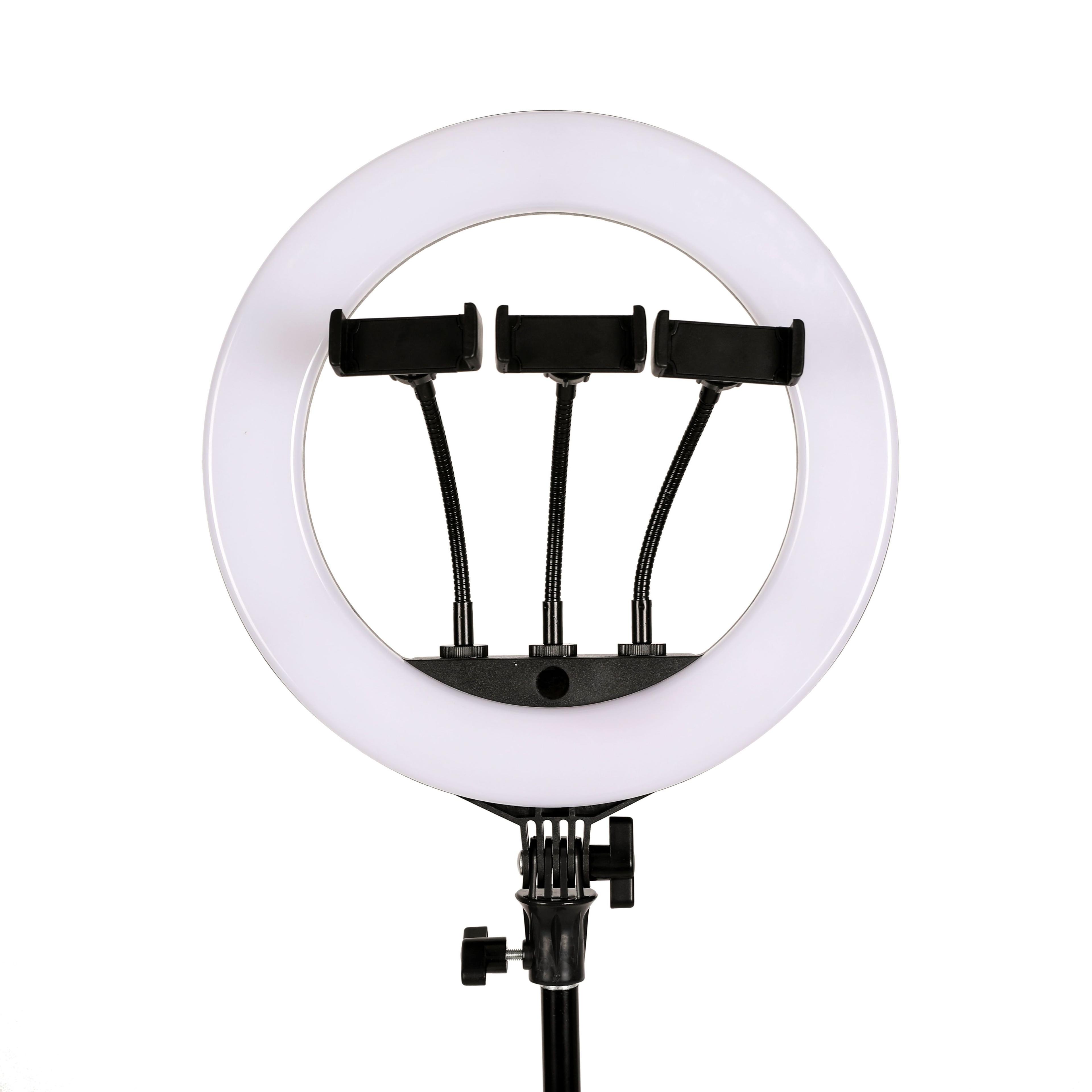 Aro De Luz Led HQ Light 34cm, Para 3 Teléfonos-0