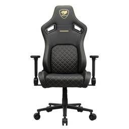 Silla Gamer Profesional Cougar Defensor Gold, Soporte PushBack, Reposabrazos 4D, Tapizado Premium-4