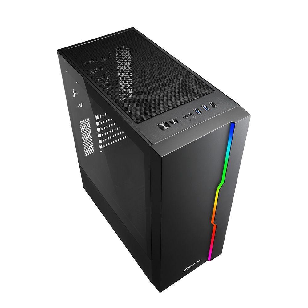 Gabinete Gamer Slider RGB MidTower Vidrio Templado-2