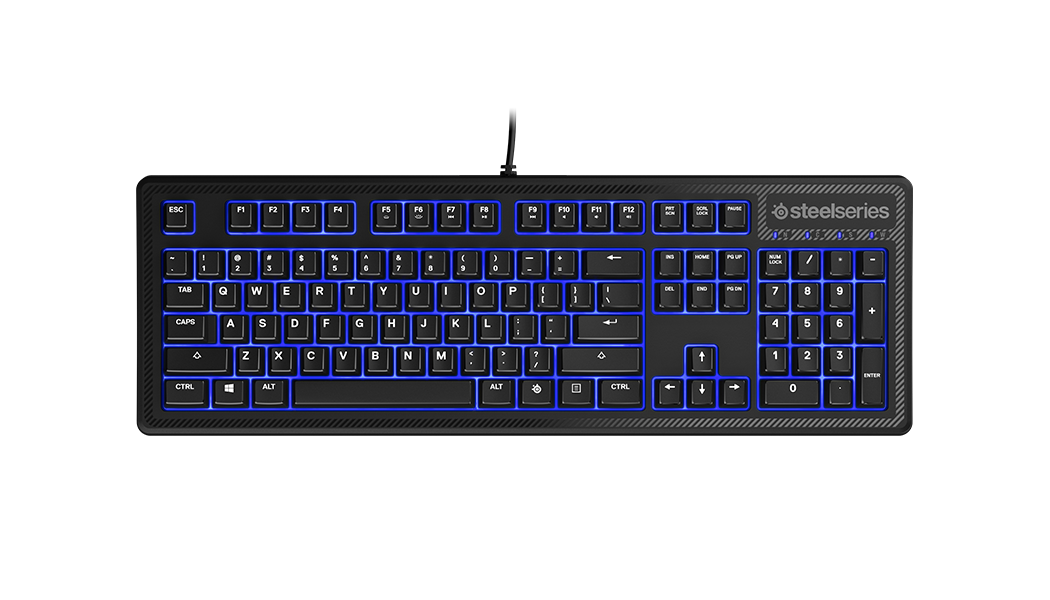 Teclado Gamer SteelSeries Apex 100, Membrana, Inglés, Color Negro-0