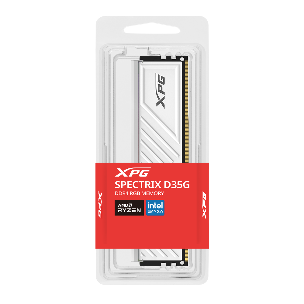 Memoria Ram DDR4 16GB 3200MHz XPG Spectrix D35G RGB, CL16, U-DIMM, 1,35V, Blanco-3