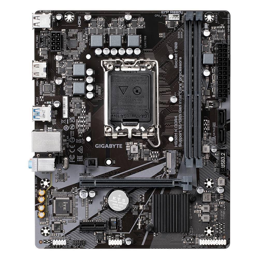 Placa Madre GIGABYTE H610M K DDR4, Intel LGA1700, 2xDDR4, HDMI, M.2, 2xSATA, Micro-ATX-1