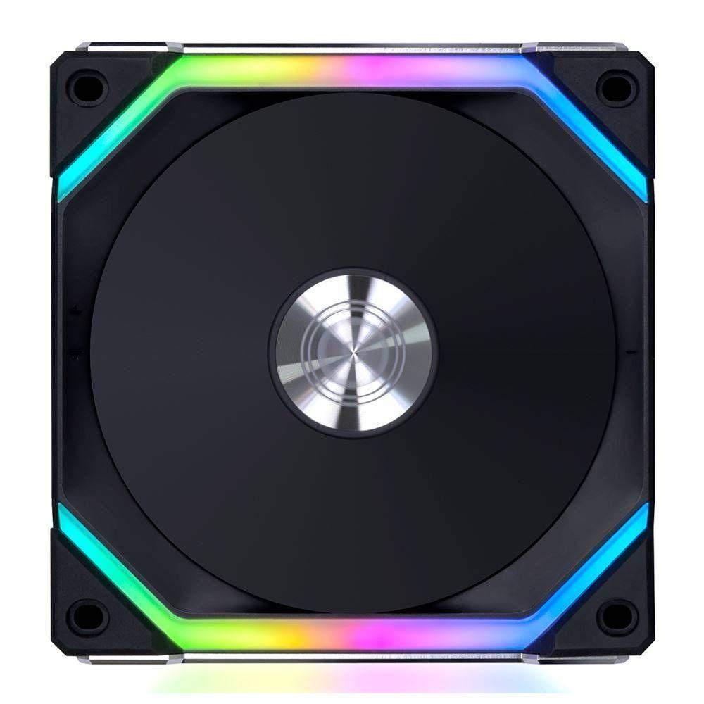 Pack Ventiladores Lian Li Uni Fan SL120 V2 + Controlador RGB, L-Connect, 3 Unidades, Negro-2