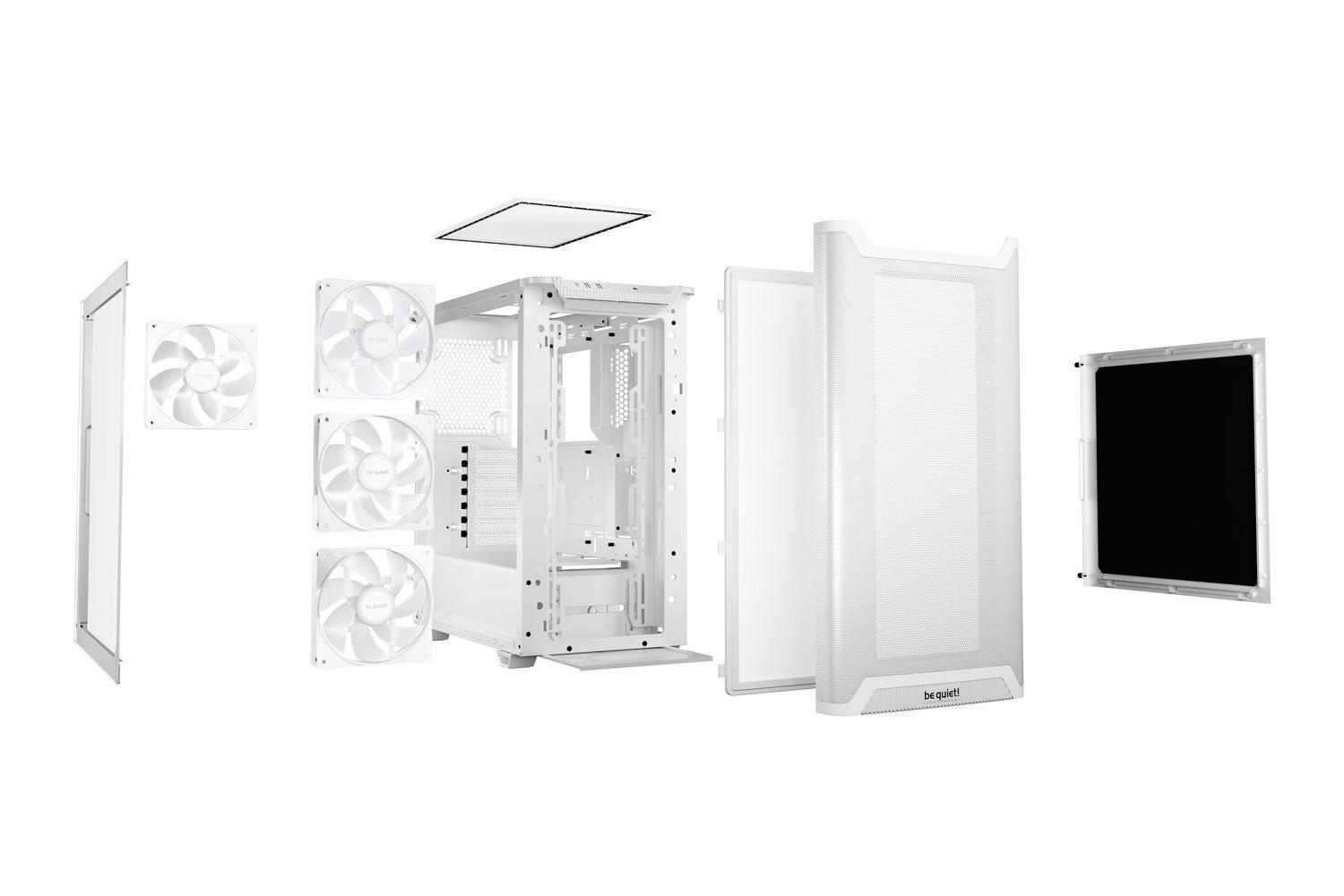  Gabinete Gamer Be quiet! Pure Base 501 LX White, 3x120mm ARGB, 1x140mm ARGB, ATX, Color Blanco -5
