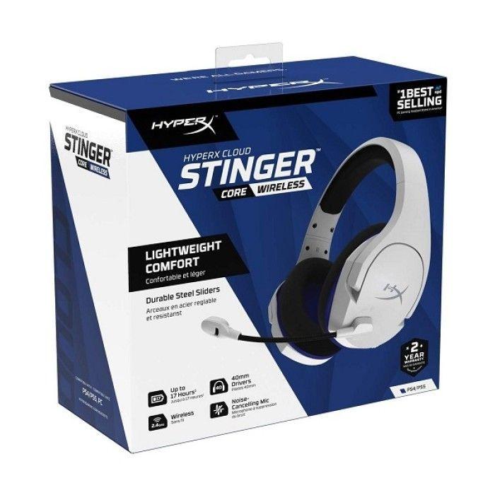 Audífonos Gamer HyperX Cloud Stinger Core Wireless, Over-Ear, Blanco-4