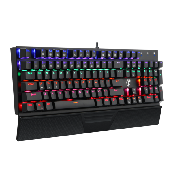 Teclado Mecánico Gamer T-Dagger Destroyer, Switch Oetemu Blue, RGB, Inglés-4
