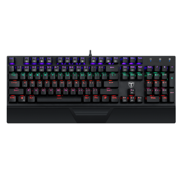 Teclado Mecánico Gamer T-Dagger Destroyer, Switch Oetemu Blue, RGB, Inglés-0