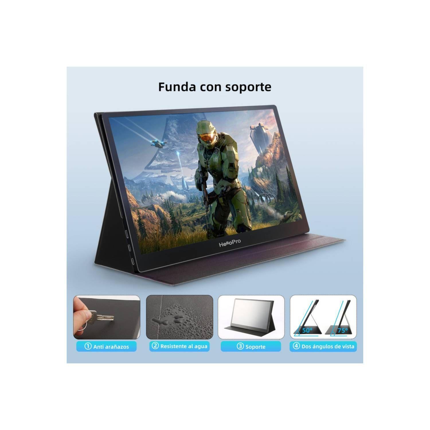 Monitor Portatil Hello M1, 15.6'', IPS, HDR, 60Hz-2