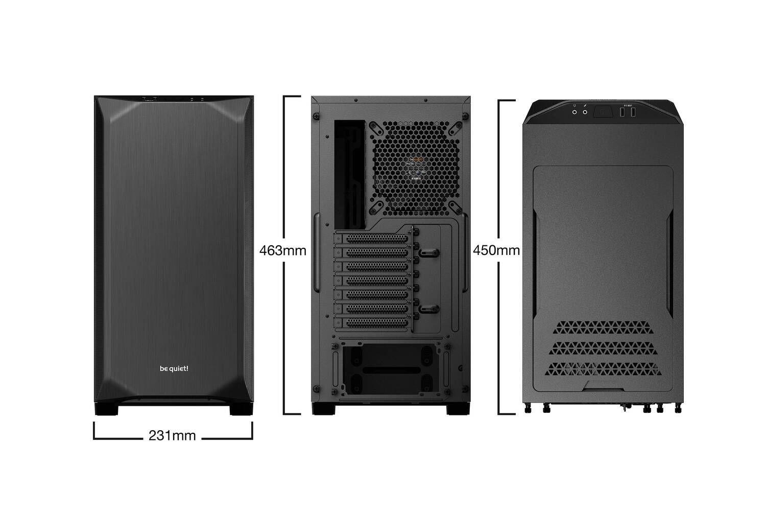 Gabinete Gamer Be Quiet! Pure Base 500 Window Black, ATX, M-ATX, Mini-ITX-3
