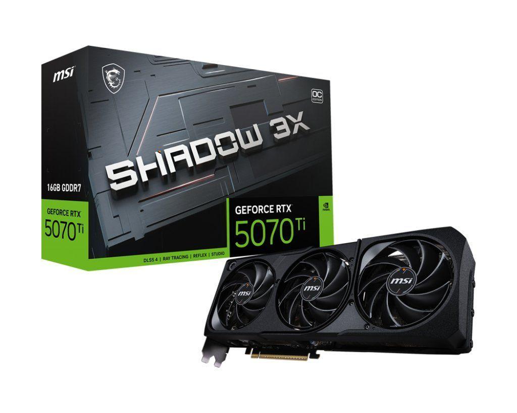 Tarjeta de Video MSI Nvidia GeForce RTX 5070 Ti SHADOW 3X OC, 16GB GDDR7, 256-bit, PCI-e 5.0-0