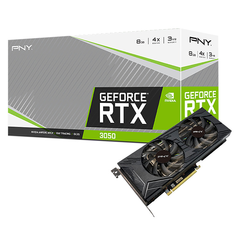 Tarjeta de Video GeForce RTX 3050 Uprising Dual, 8GB, 128-Bit, GDDR6, PCI-e 4.0, HDMI, DP-0
