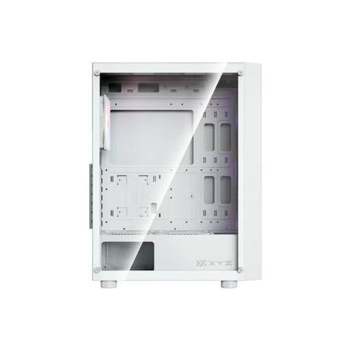 Gabinete XYZ AIRONE 70 MESH, ATX, Panel de malla, 4 ventiladores ARGB, Blanco-2