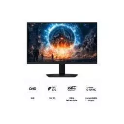 Monitor Gamer Samsung Odyssey G60F 27" QHD 350Hz IPS HDMI 2.1 DP HAS Pivot-3
