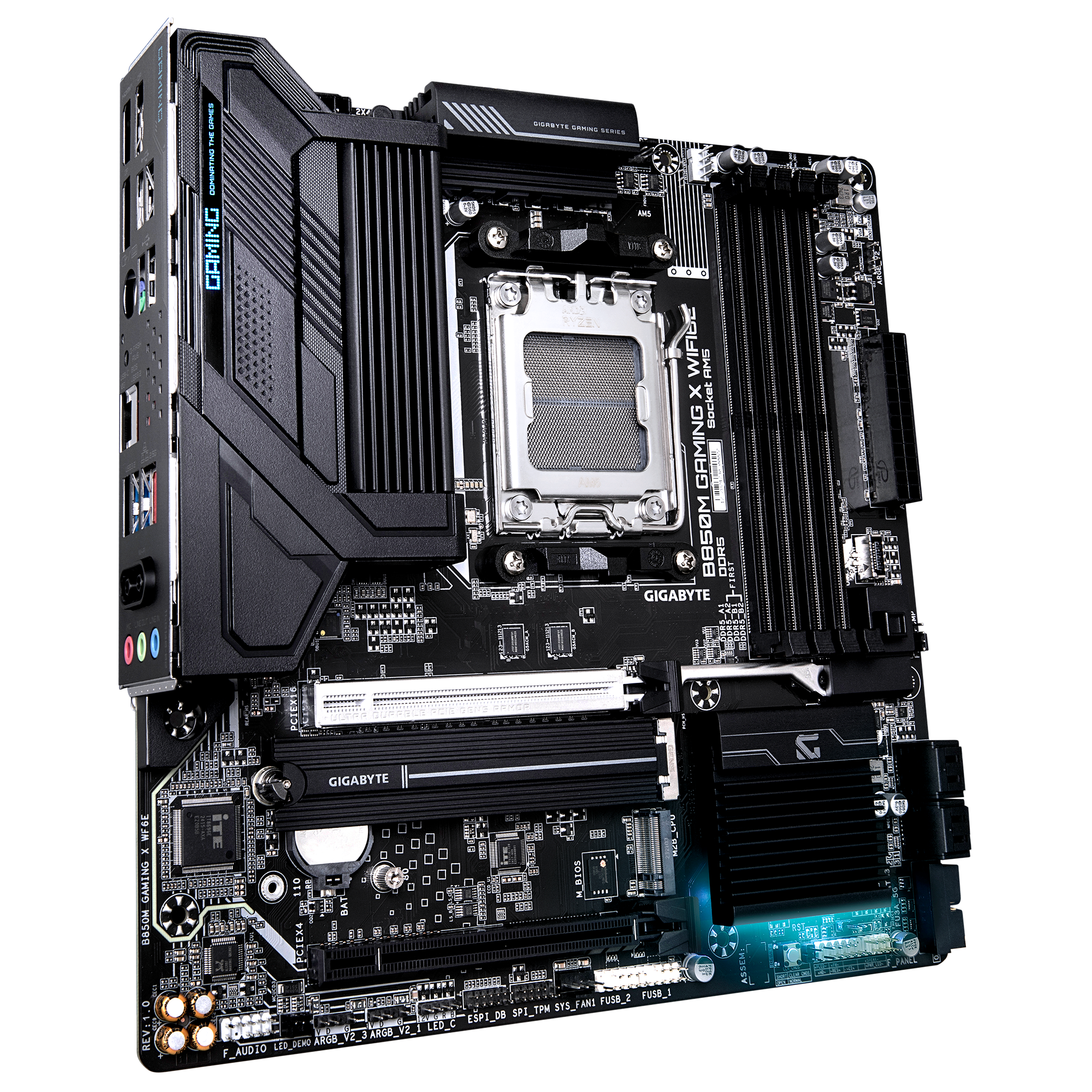 Placa Madre GIGABYTE B850M GAMING X WIFI6E, Socket AM5, 4x DDR5, 2x M.2, X3D Turbo Mode-2