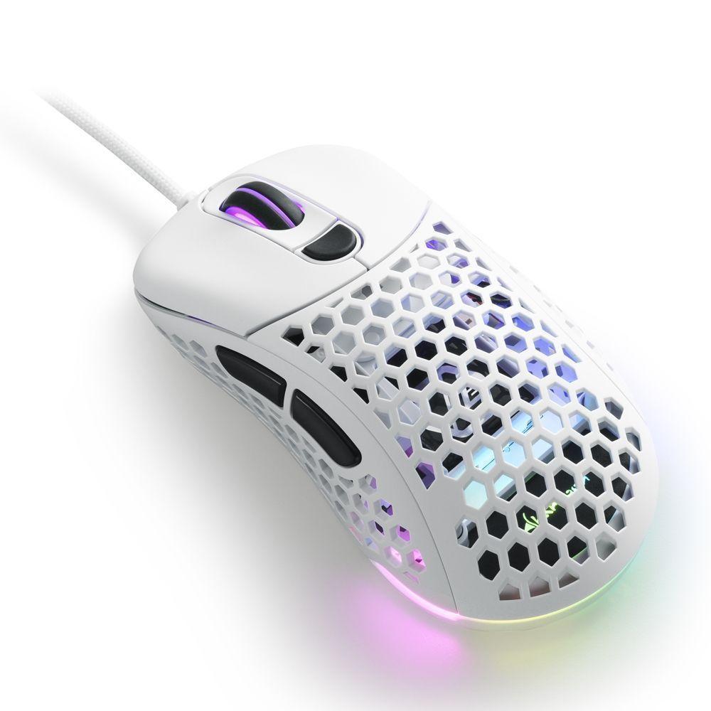 Mouse Gamer Sharkoon Light² 200, RGB, Blanco-0