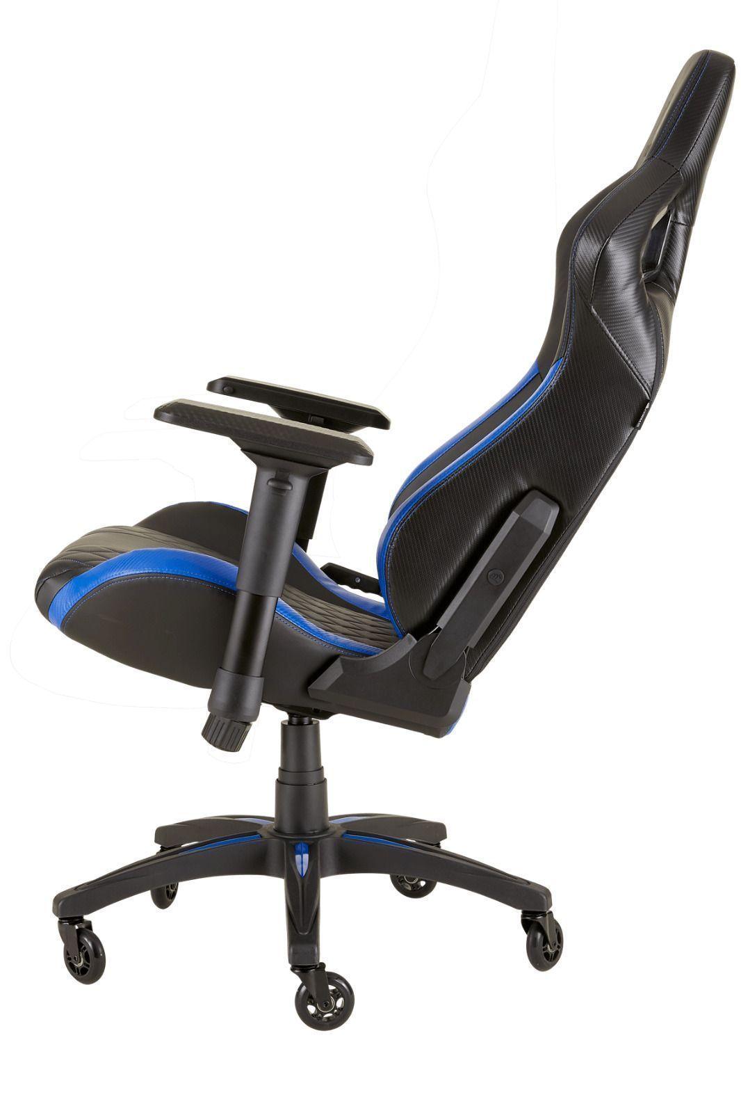 SILLA GAMER PRO CORSAIR T1 RACE, AZUL, NEGRO-2
