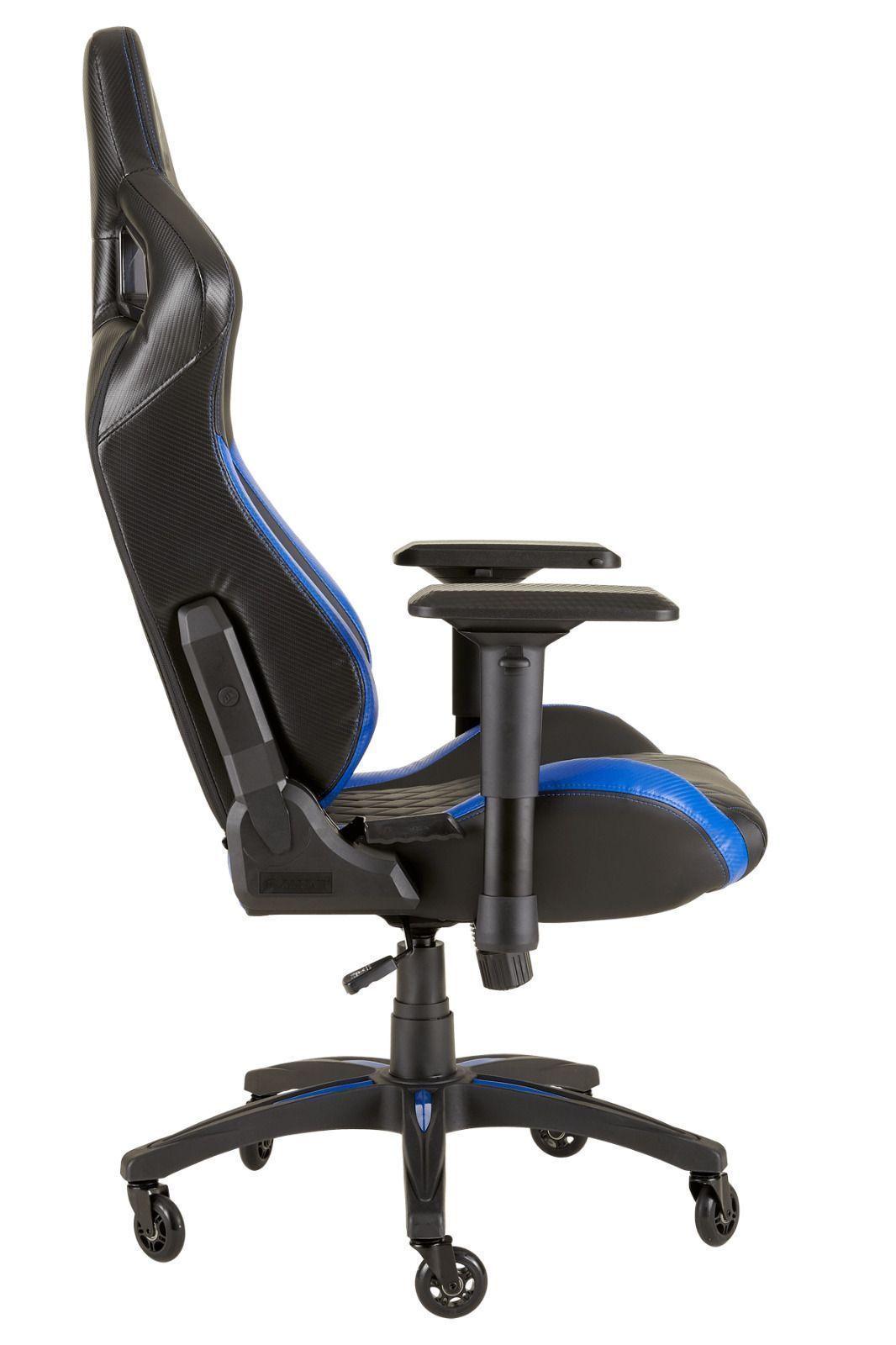 SILLA GAMER PRO CORSAIR T1 RACE, AZUL, NEGRO-1