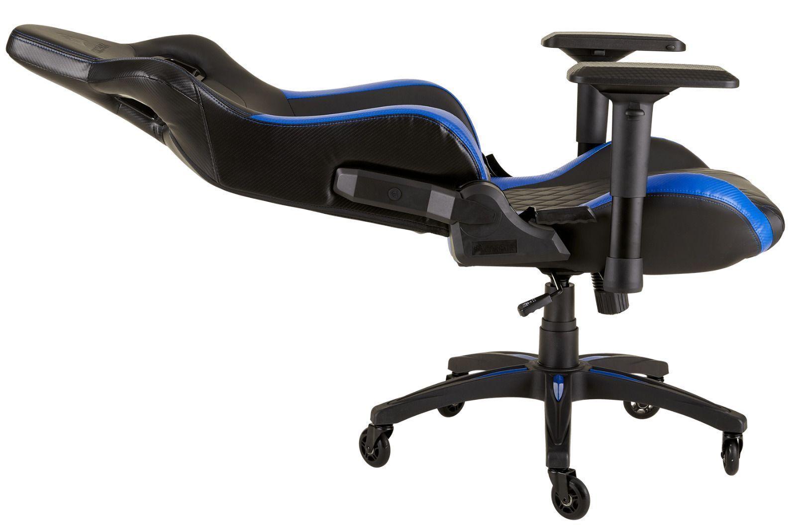 SILLA GAMER PRO CORSAIR T1 RACE, AZUL, NEGRO-4