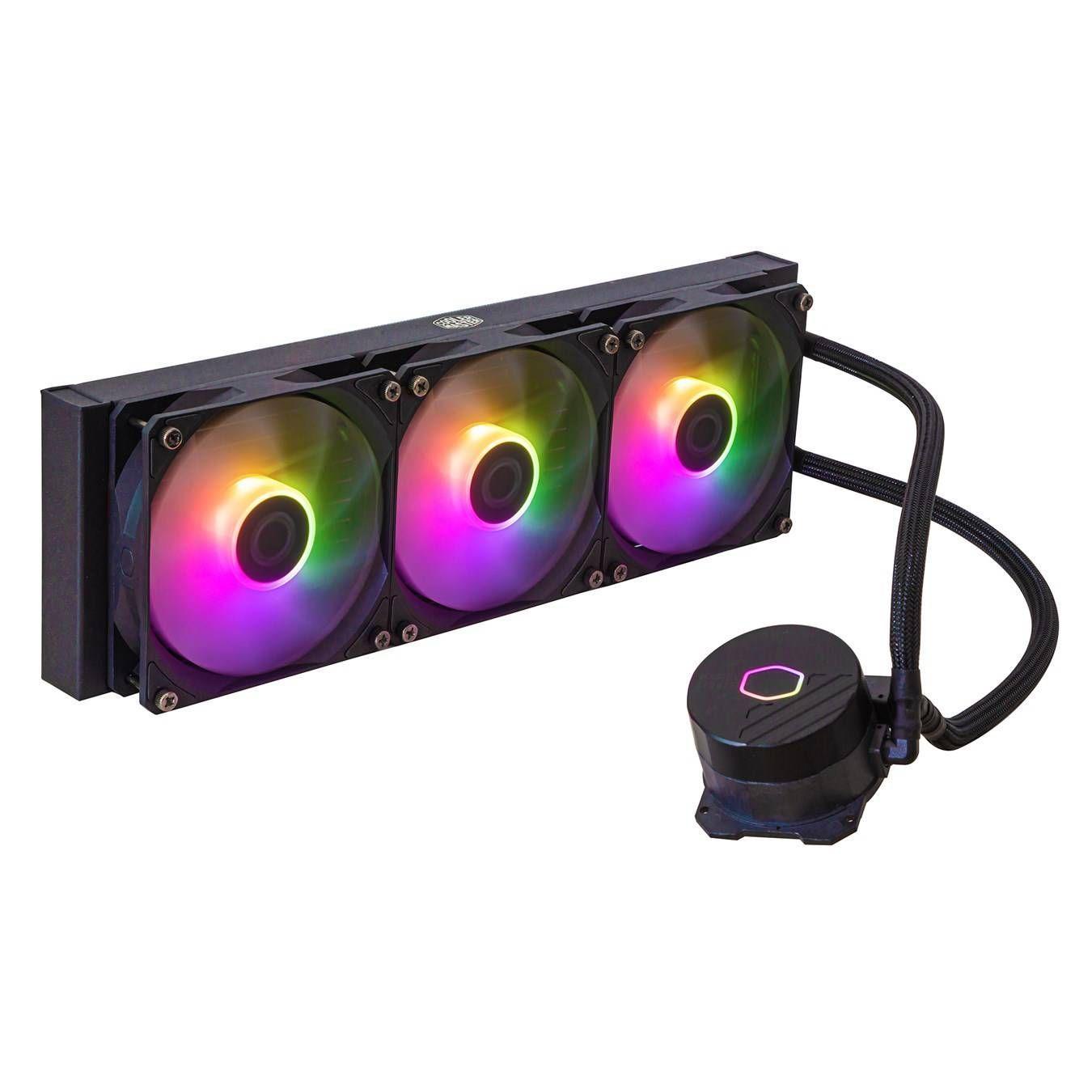 Refrigeración Líquida Cooler Master MasterLiquid 360L Core ARGB, 360mm, Intel/AMD, Negro-0
