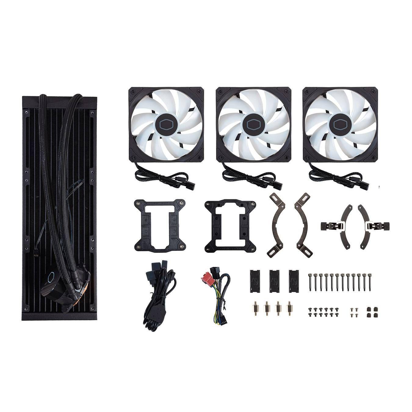 Refrigeración Líquida Cooler Master MasterLiquid 360L Core ARGB, 360mm, Intel/AMD, Negro-3