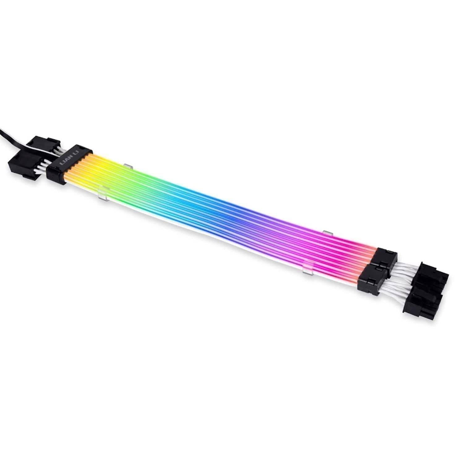 Cable de Extensión RGB Lian Li Strimer Plus V2, 6+2pin 2x a 6+2pin 2x-0