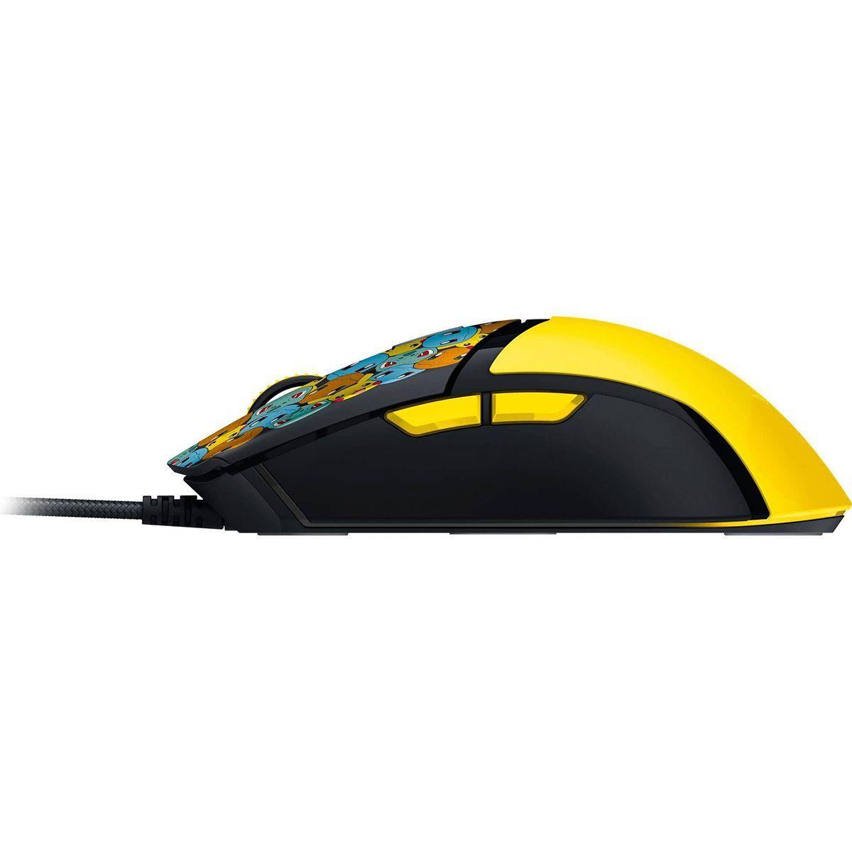 Mouse Gamer Razer Cobra Pok mon Starters Edition 8500DPI Razer Chroma RGB Negro Amarillo-2