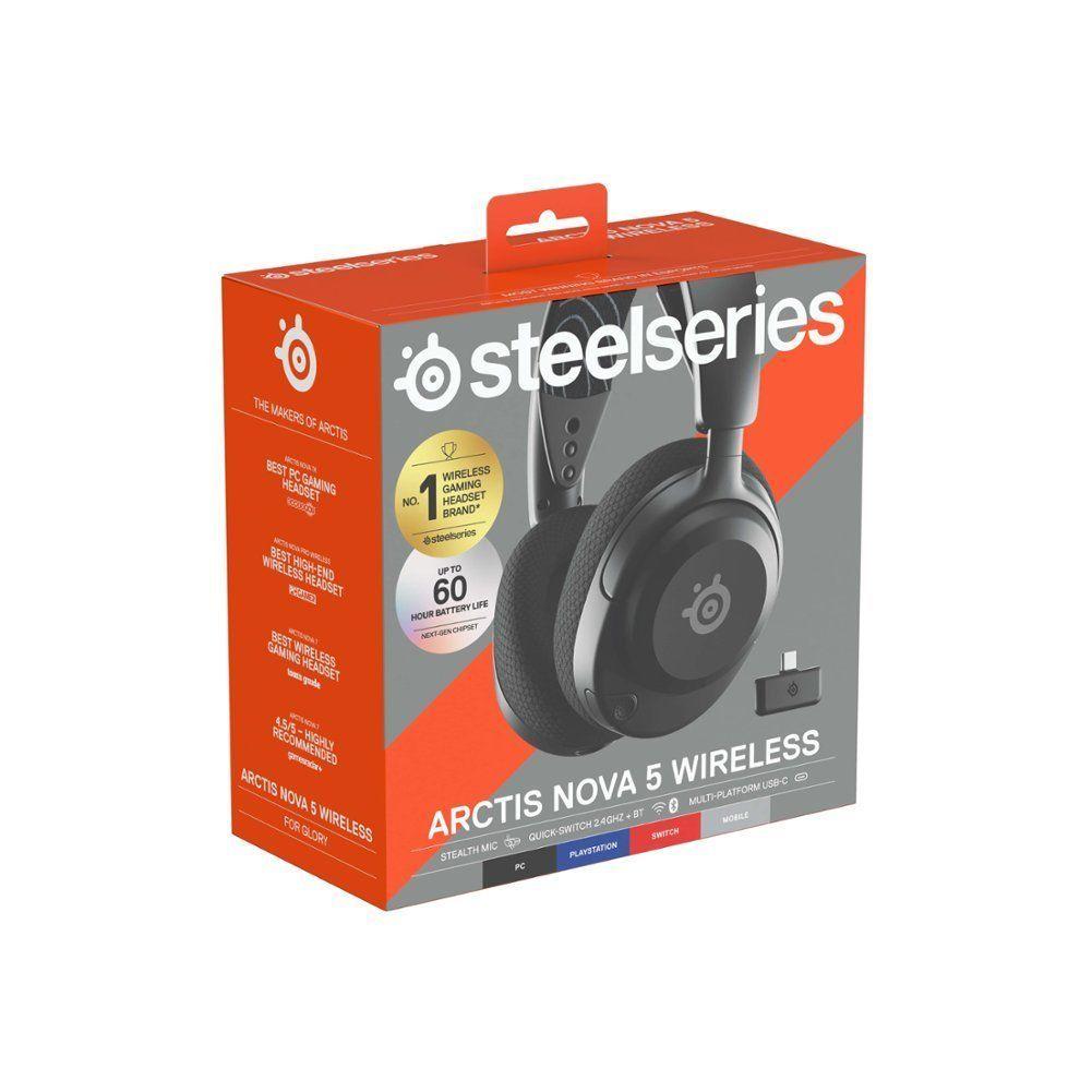 Audífonos Gamer Inalámbricos Steelseries Arctis Nova 5, PC, PS4, PS5 - Negro-4