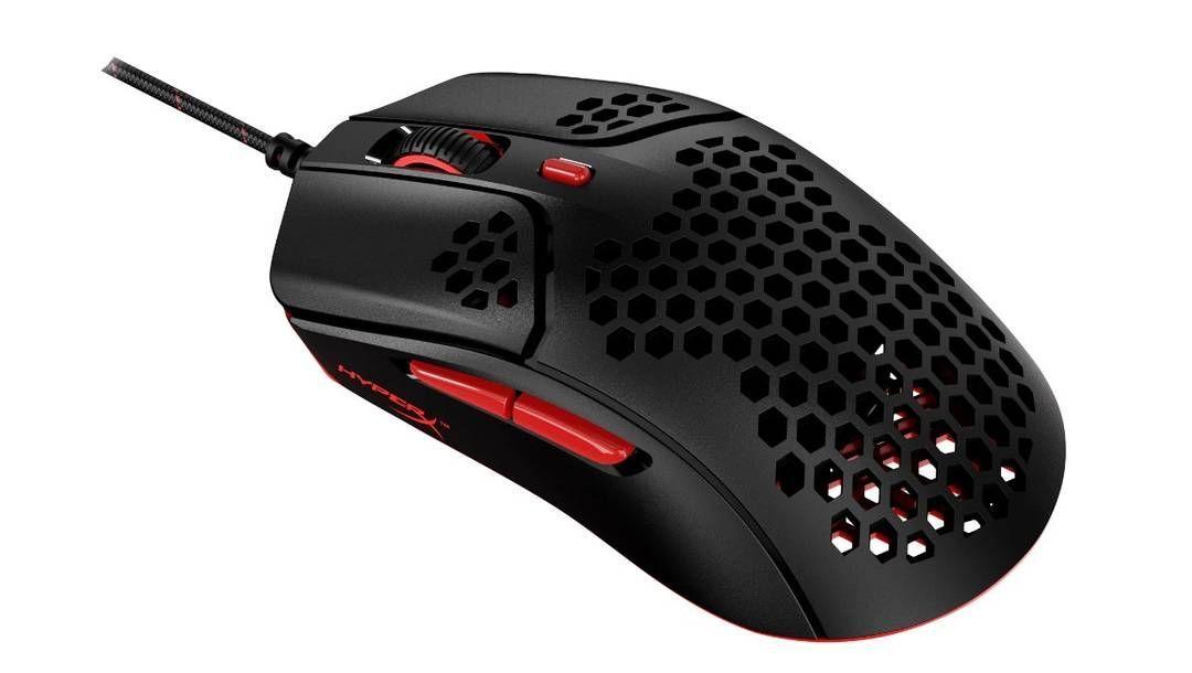 Mouse Gamer HyperX Pulsefire Haste, Wired, USB-A, 6 Botones, 16.000DPI, Negro/Rojo-0